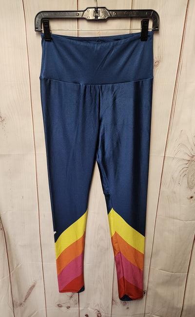 Goldsheep Women's Size L Navy Retro Sport Long Leggings
