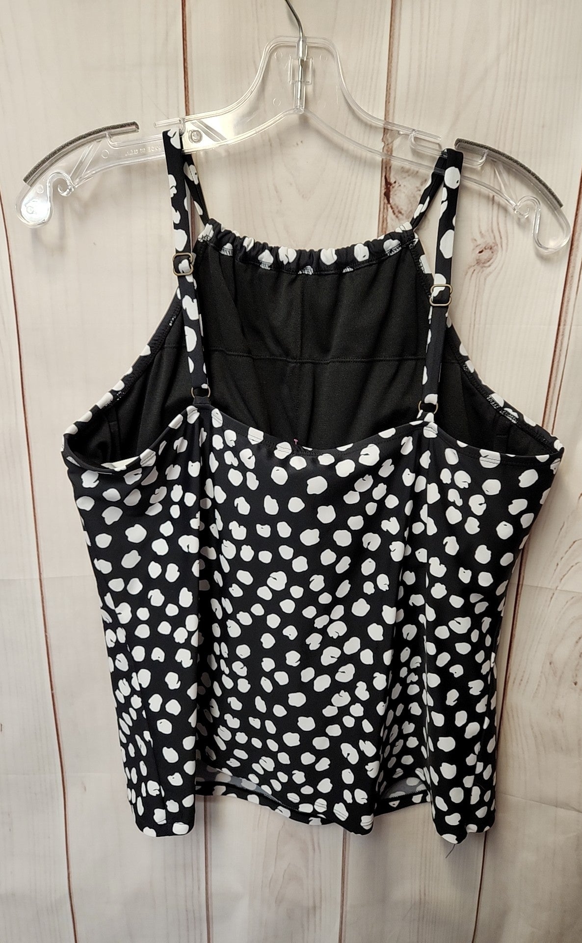 Island Escape Women's Size 14 Black Swim Top