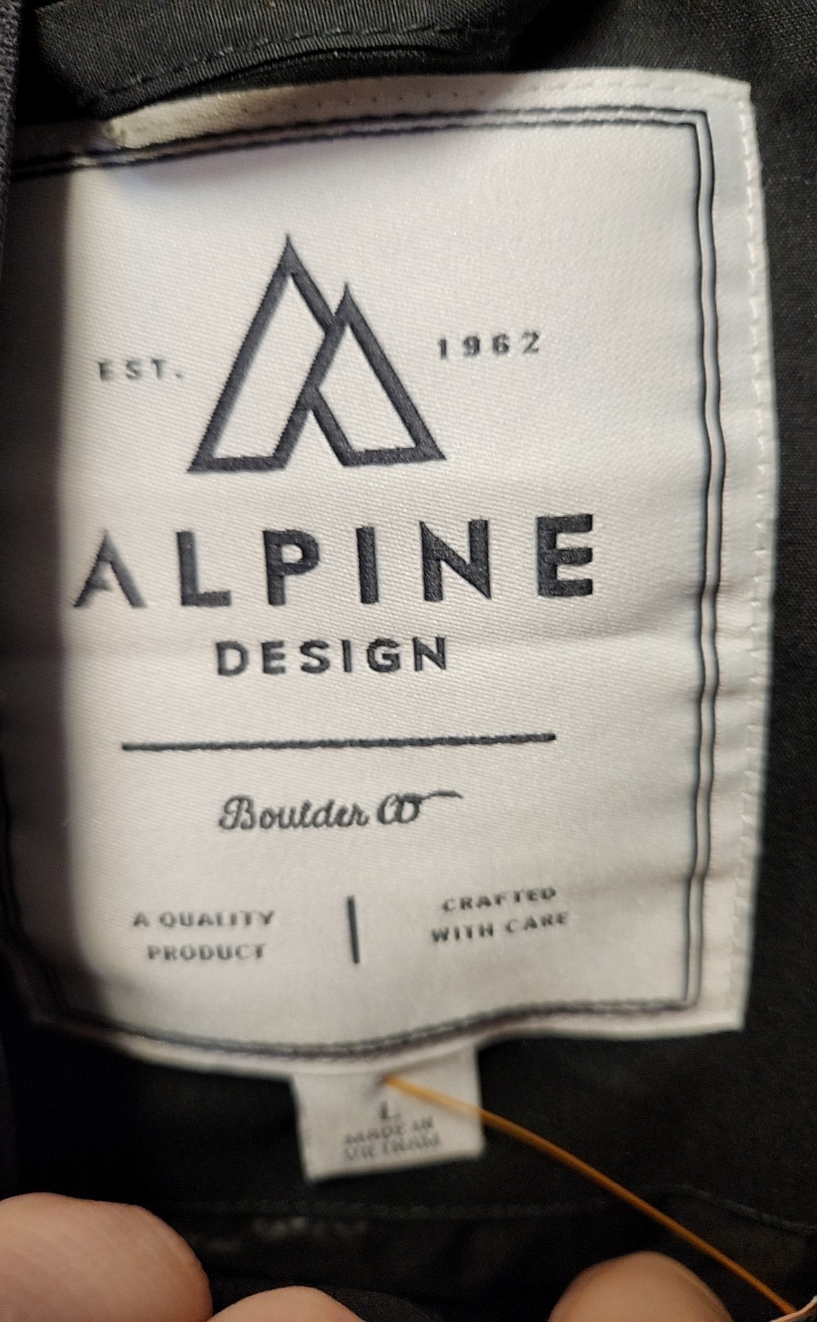 Alpine Design Women's Size L Black Vest