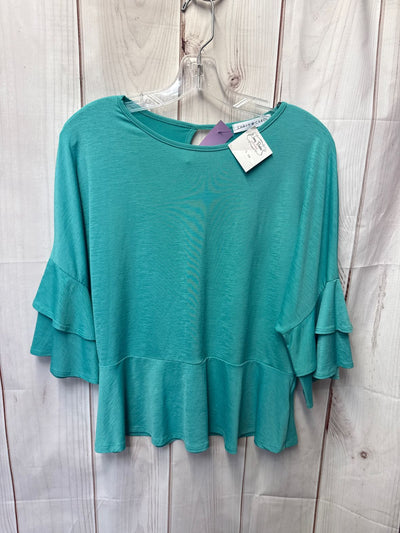 Chris & Carol Women's Size S Green Short Sleeve Top