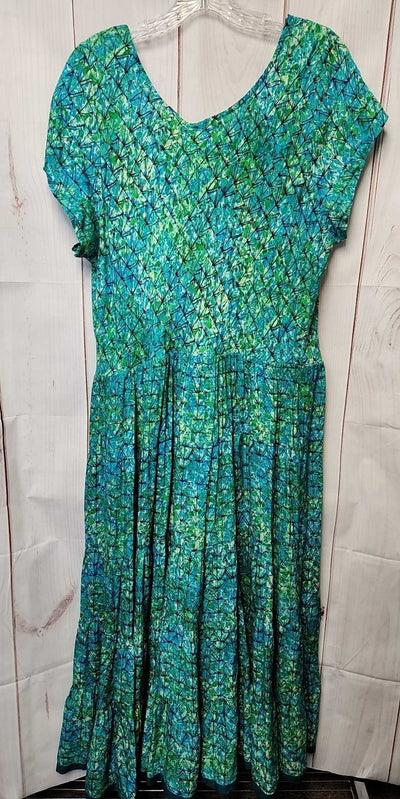 Soft Surroundings Women's Size 1X Green Dress