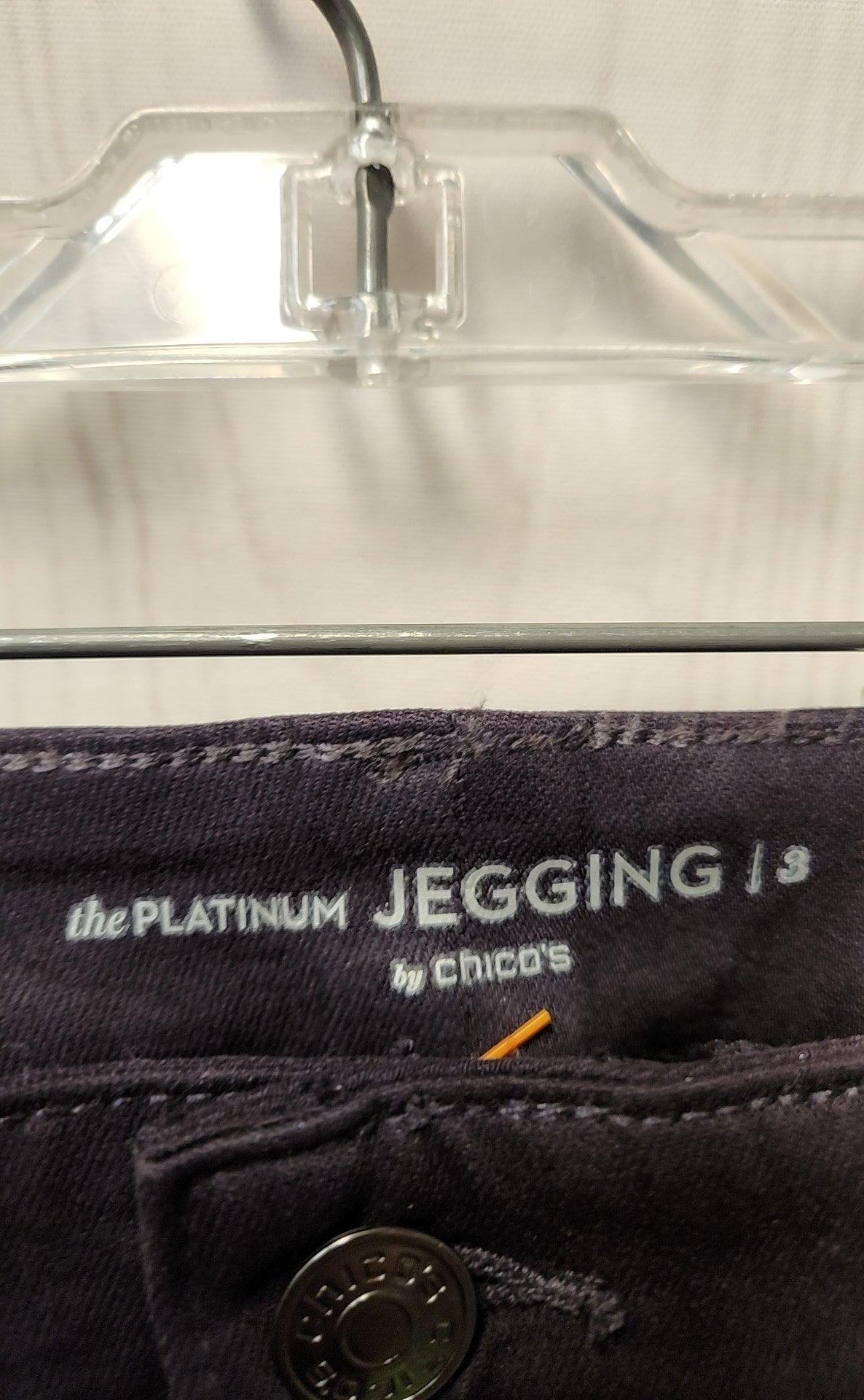 Chico's Women's Size 3 = US 16 Purple Pants The Platinum Jegging