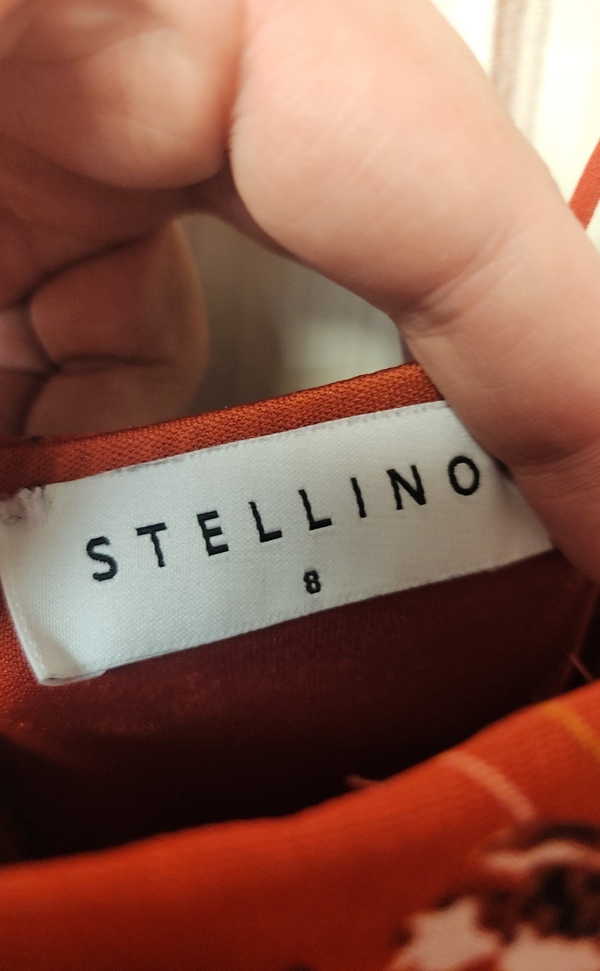 Stellino Women's Size 8 Red Dress