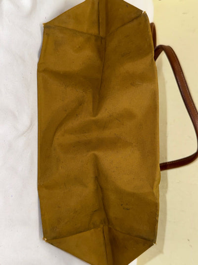 Longchamp  Le Pliage Brown Tote Bag AS IS - marks on outside & inside of bag