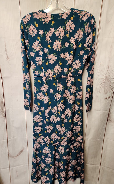 Intermix Women's Size 0 Teal Floral Dress