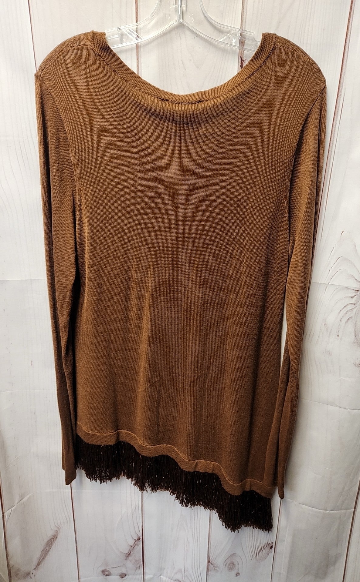 Carmen Marc Valvo Women's Size L Tan Sweater