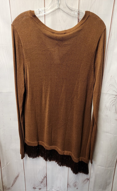 Carmen Marc Valvo Women's Size L Tan Sweater