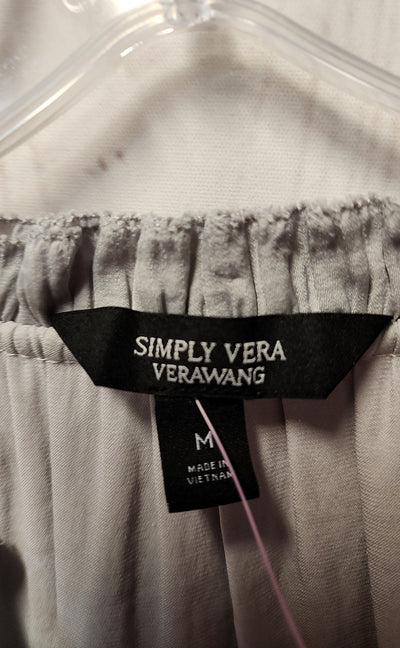 Simply Vera Women's Size S Gray Short Sleeve Top