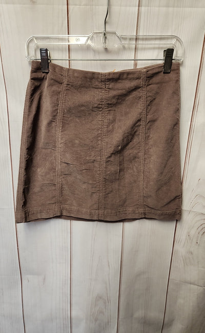 Free People Women's Size 4 Brown Corduroy Skirt