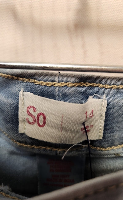 So Girl's Size 14 Blue Jeans