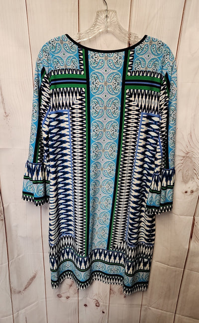 Chico's Women's Size 12 Blue Dress
