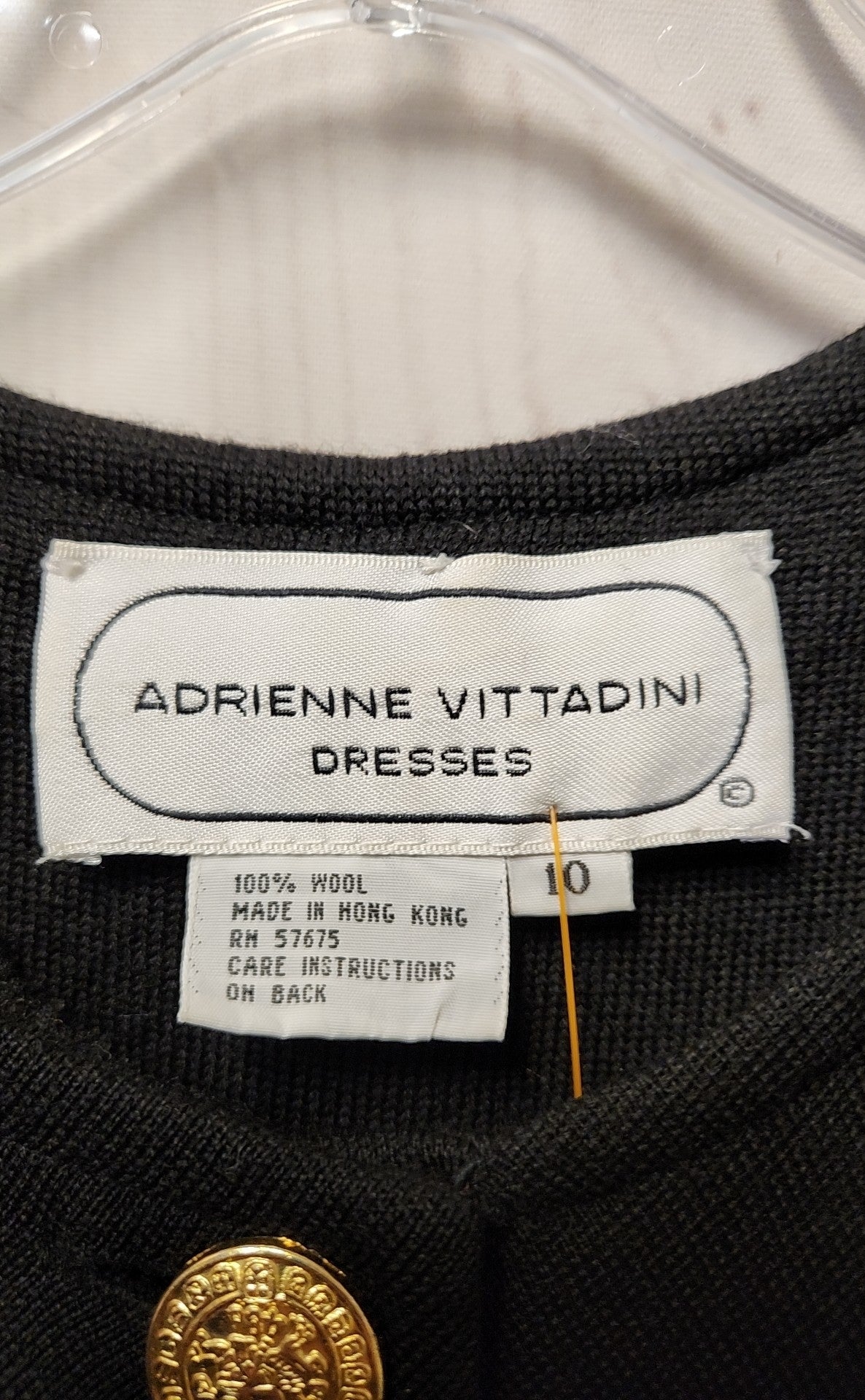Adrienne Vittadini Women's Size 10 Black Dress