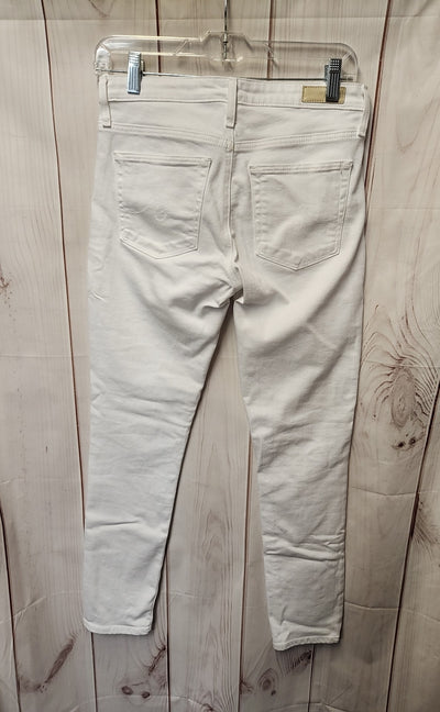 AG Adriano Goldschmied Women's Size 26 (1-2) White Jeans The Prima Ankle