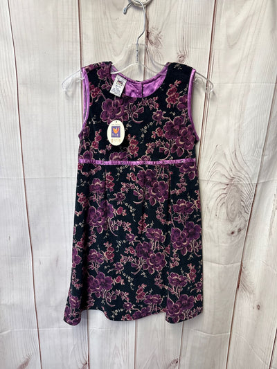 NWT Vintage April Cornell Girl's Size 5/6 Purple Dress