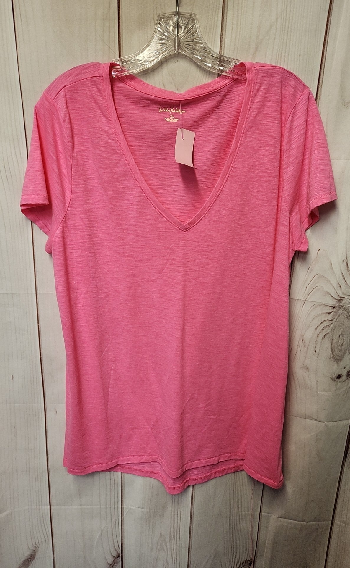 Lilly Pulitzer Women's Size XL Pink Short Sleeve Top