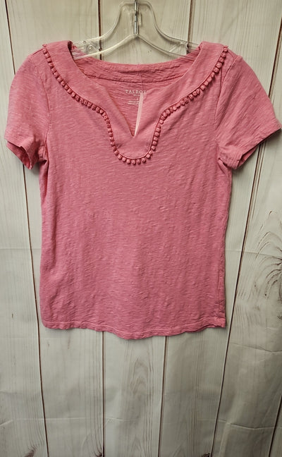 Talbots Women's Size Petite Pink Short Sleeve Top