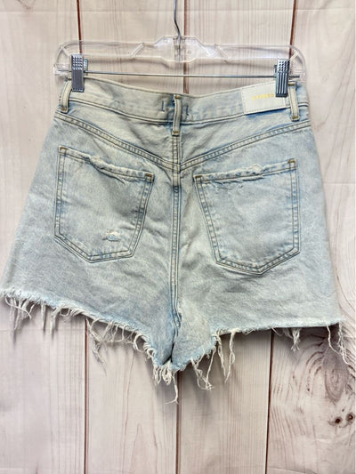 Express Women's Size 8 Blue Shorts Super High Rise Mom Shorts