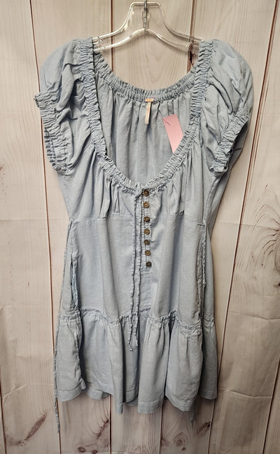 Free People Women's Size L Light Blue Dress