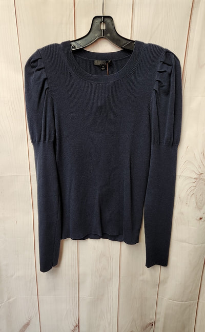 J Crew Women's Size M Navy Long Sleeve Top