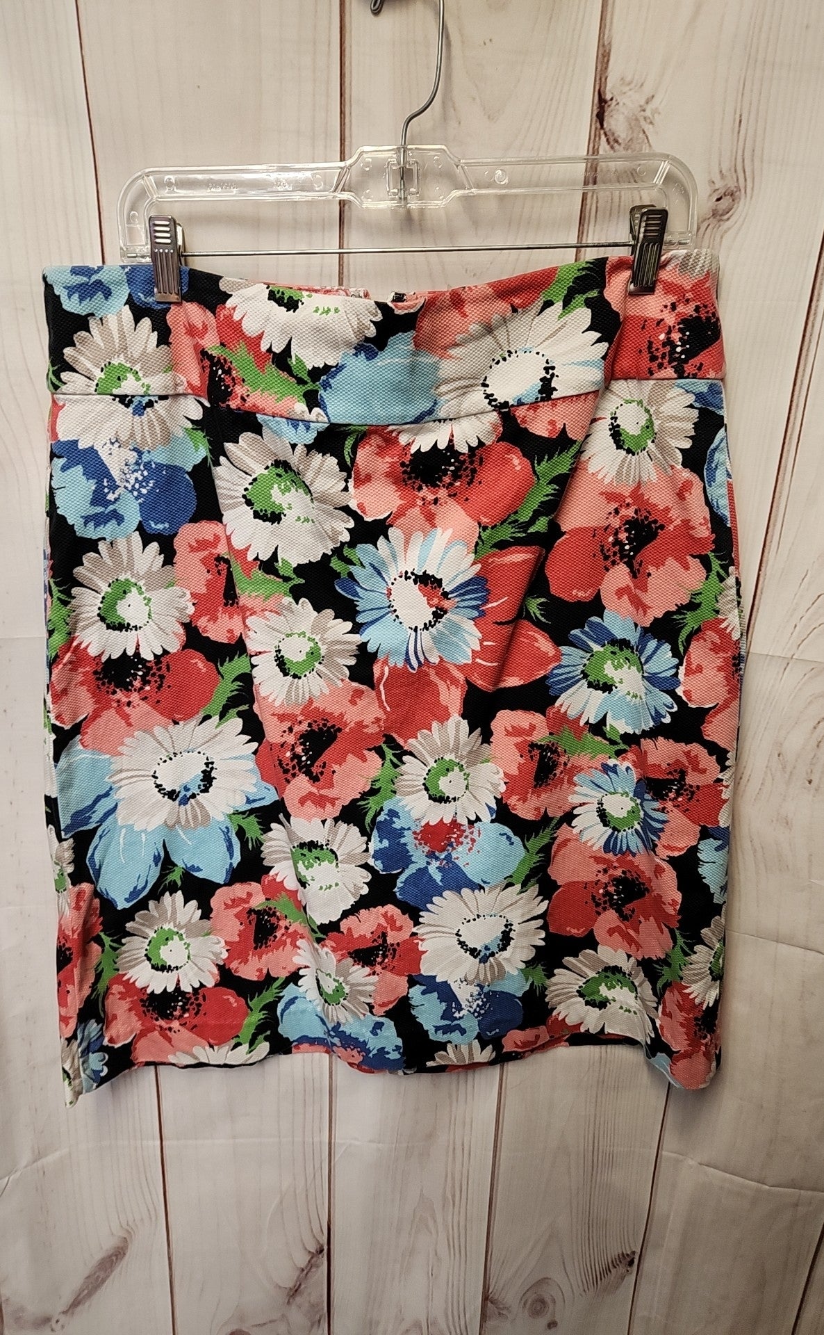 Talbots Women's Size 14 Pink & Blue Floral Skirt