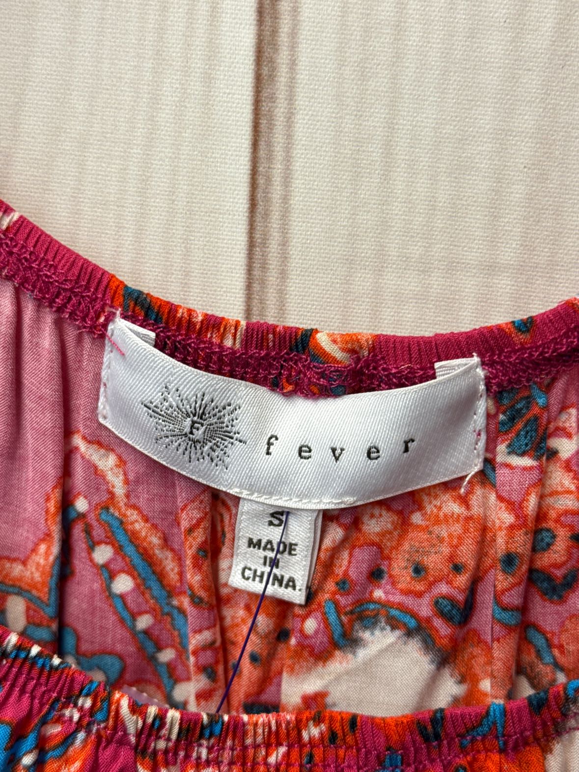 Fever Women's Size S Pink 3/4 Sleeve Top