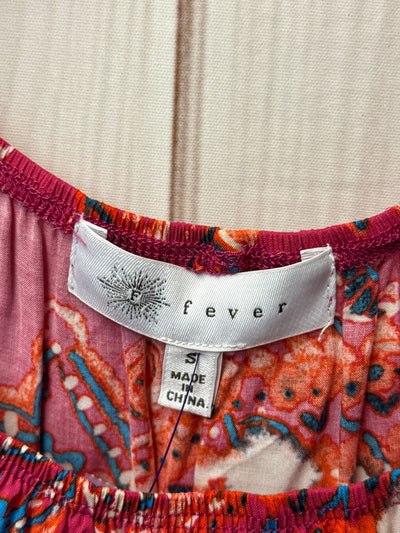 Fever Women's Size S Pink 3/4 Sleeve Top