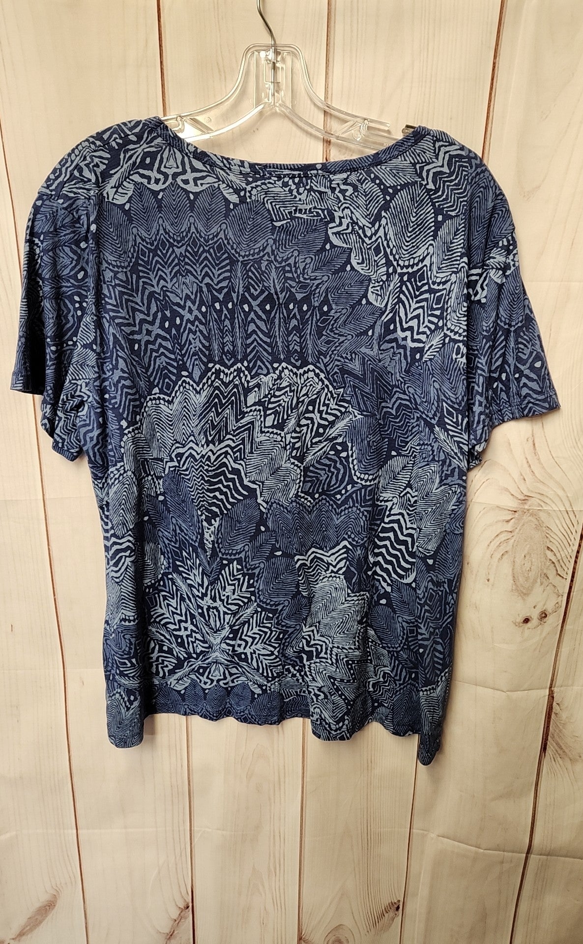 Fresh Produce Women's Size XXL Blue Short Sleeve Top
