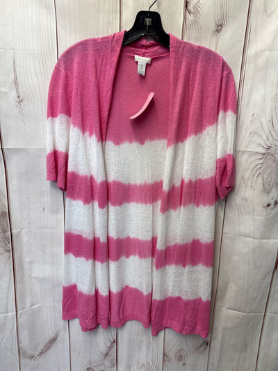 Chico's Women's Size 3 = XL Pink Cardigan