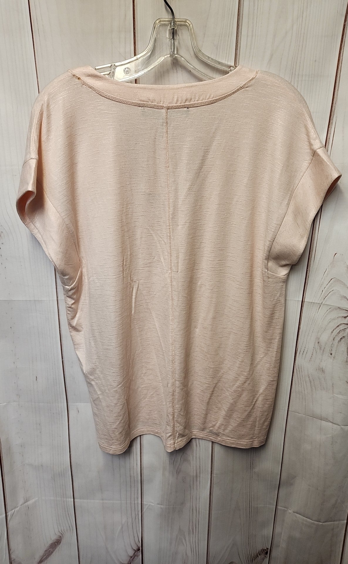 NWT White House Black Market Women's Size M Pink Short Sleeve Top