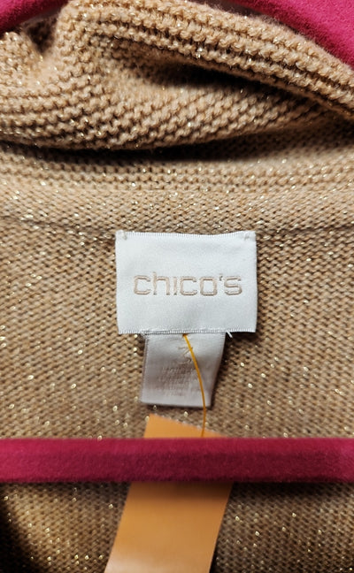 Chico's Women's Size 3 = US XL Tan Sweater