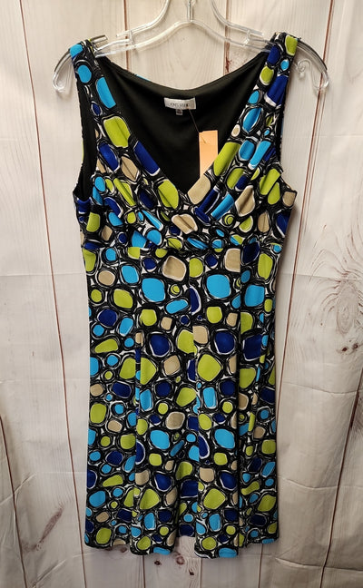 Jones Studio Women's Size 12 Blue & Green Dress