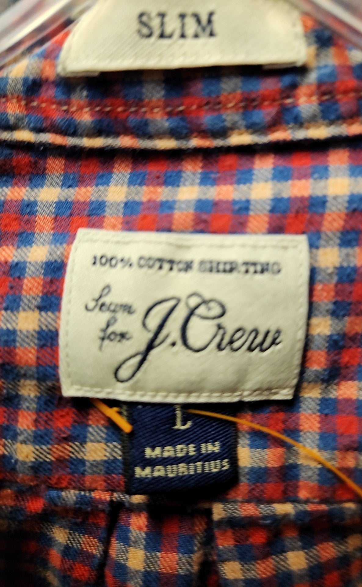 J Crew Men's Size L Red Shirt