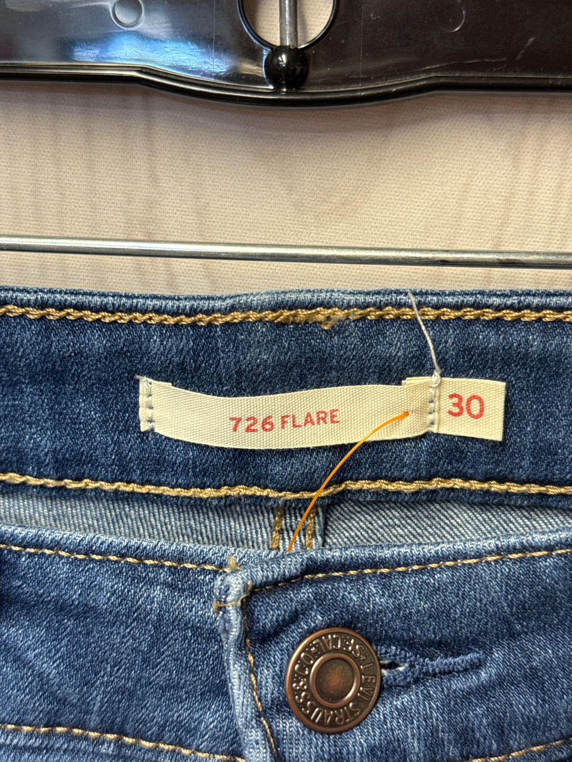 Levis Women's Size 30 (9-10) Blue Jeans 726 Flare