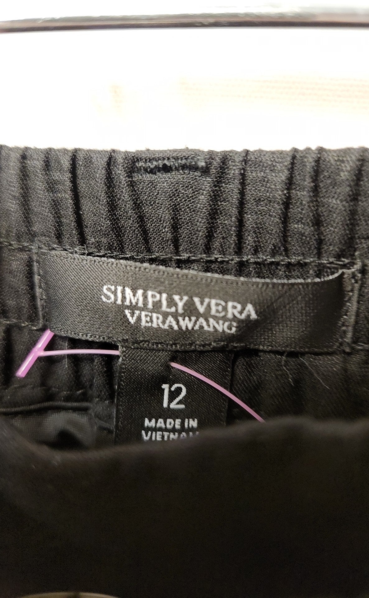 Simply Vera Women's Size 12 Black Pants