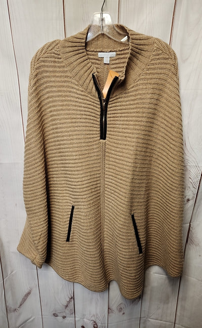 New York & Company Women's Size S/M Tan Poncho