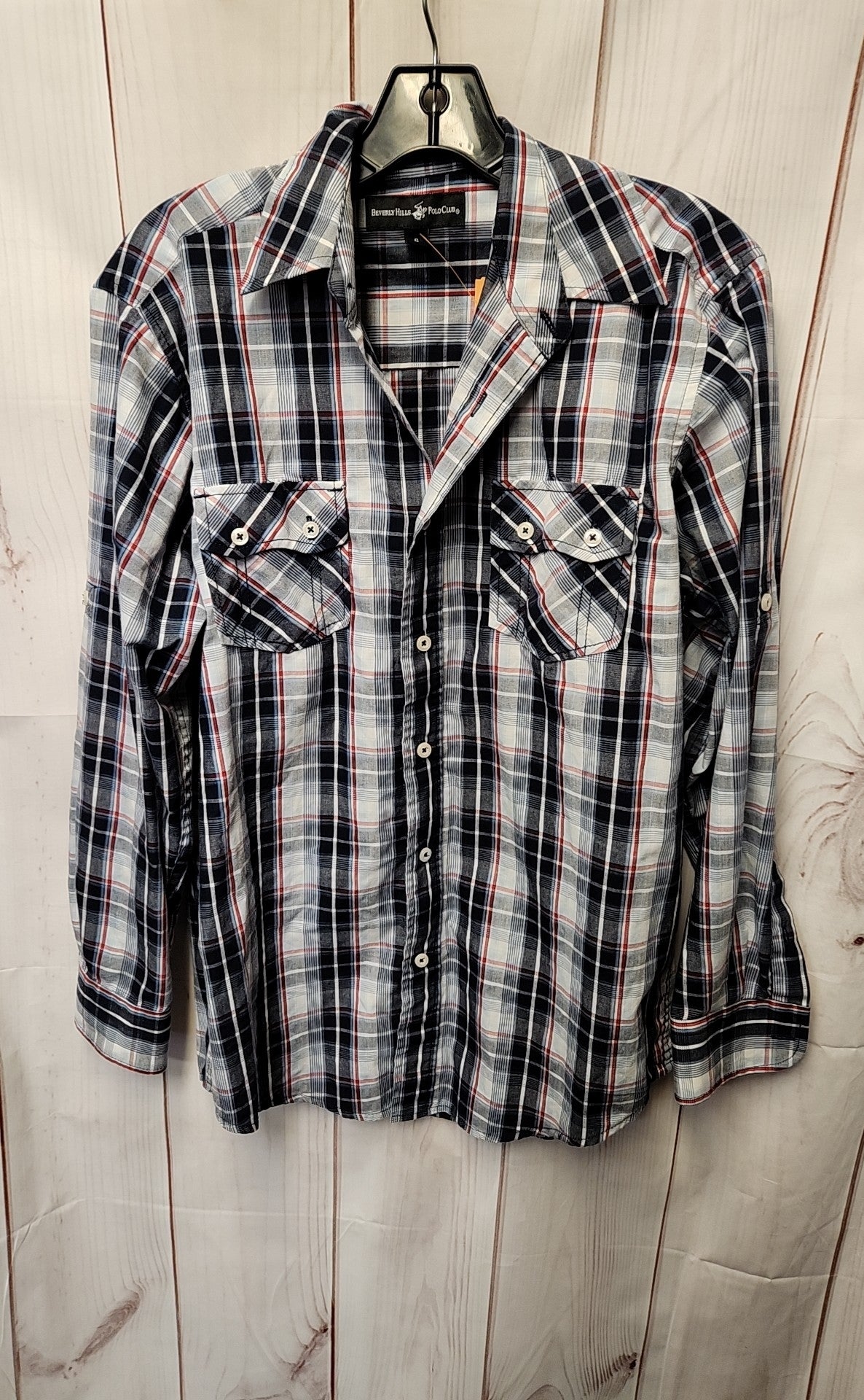 Beverly Hills Polo Club Men's Size S Navy Shirt