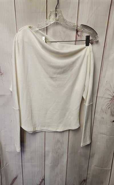 NWT We the Free Women's Size M White Long Sleeve Top