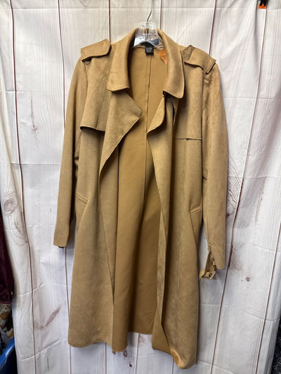 Joan Vass Women's Size L Tan Cardigan