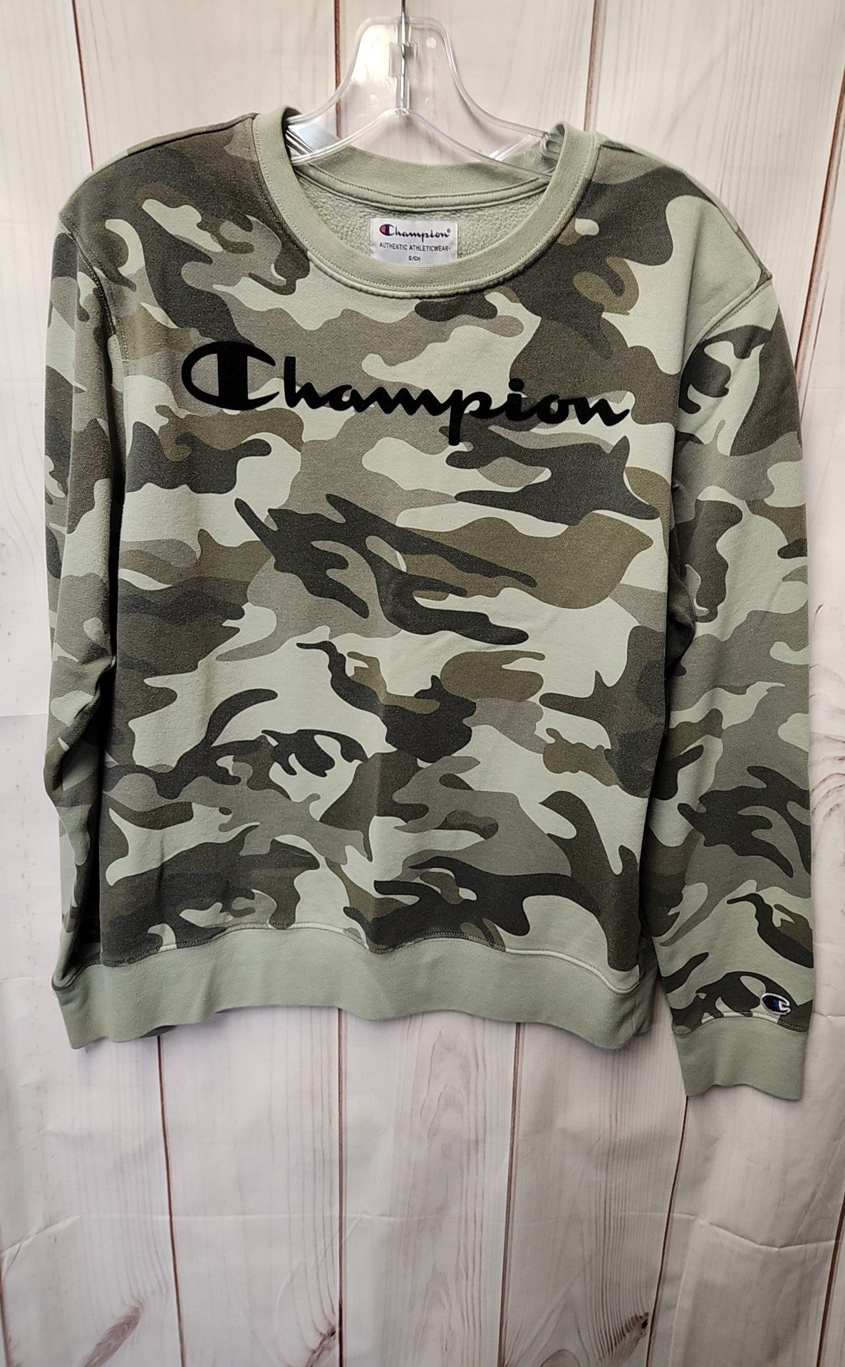 Champion Women's Size S Green Camo Sweatshirt
