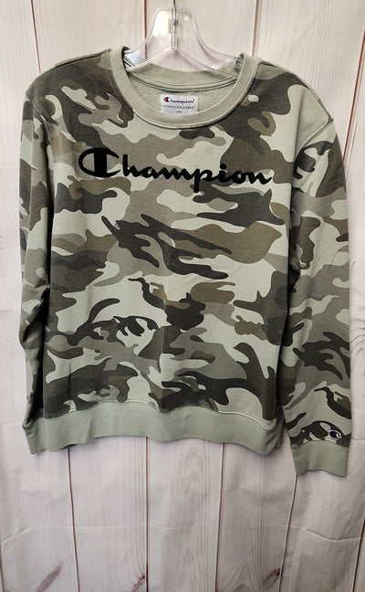 Champion Women's Size S Green Camo Sweatshirt