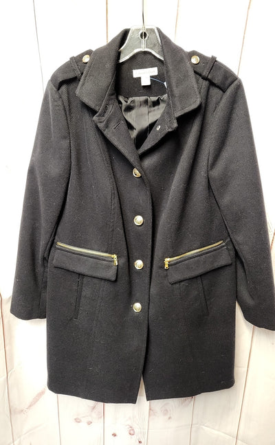 Coldwater Creek Women's Size XL Black Coat