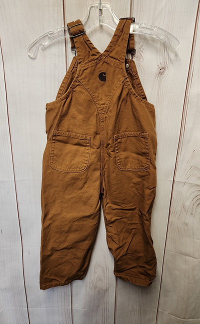 Carhartt Boy's Size 2 Brown Overalls