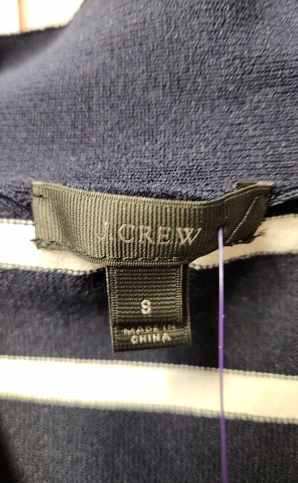 J Crew Women's Size S Navy Short Sleeve Top