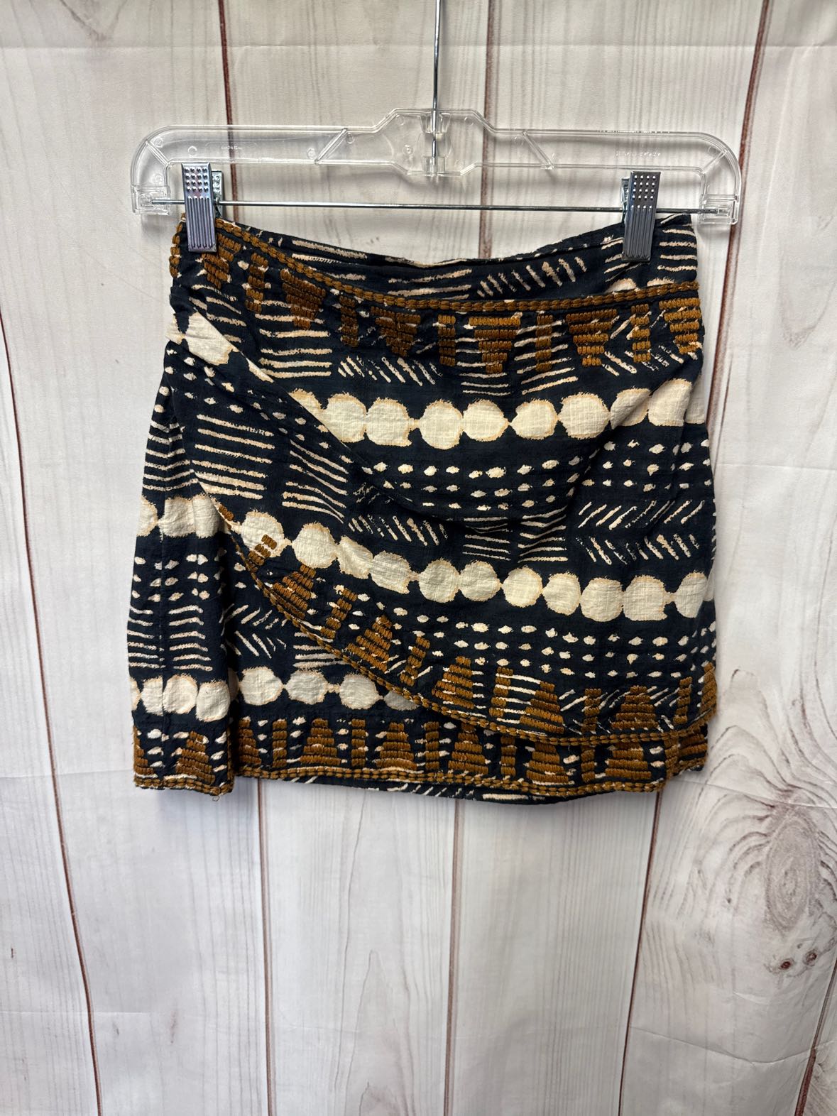Free People Women's Size 0 Black & Brown Skirt