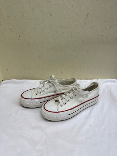 Women's Size 37 = 6-1/2 White Sneakers Shoes