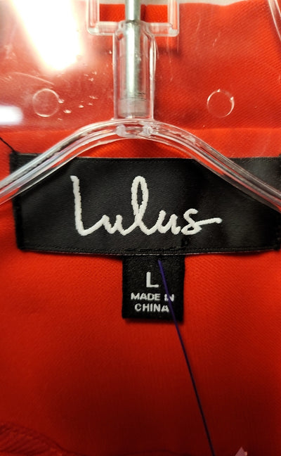 Lulus Women's Size L Red Cardigan