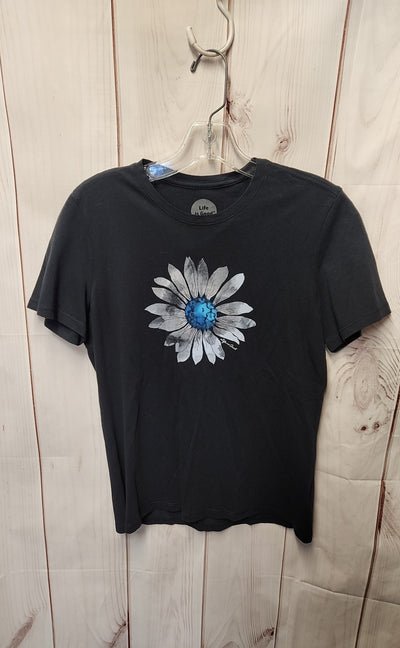 Life Is Good Women's Size S Black Short Sleeve Top
