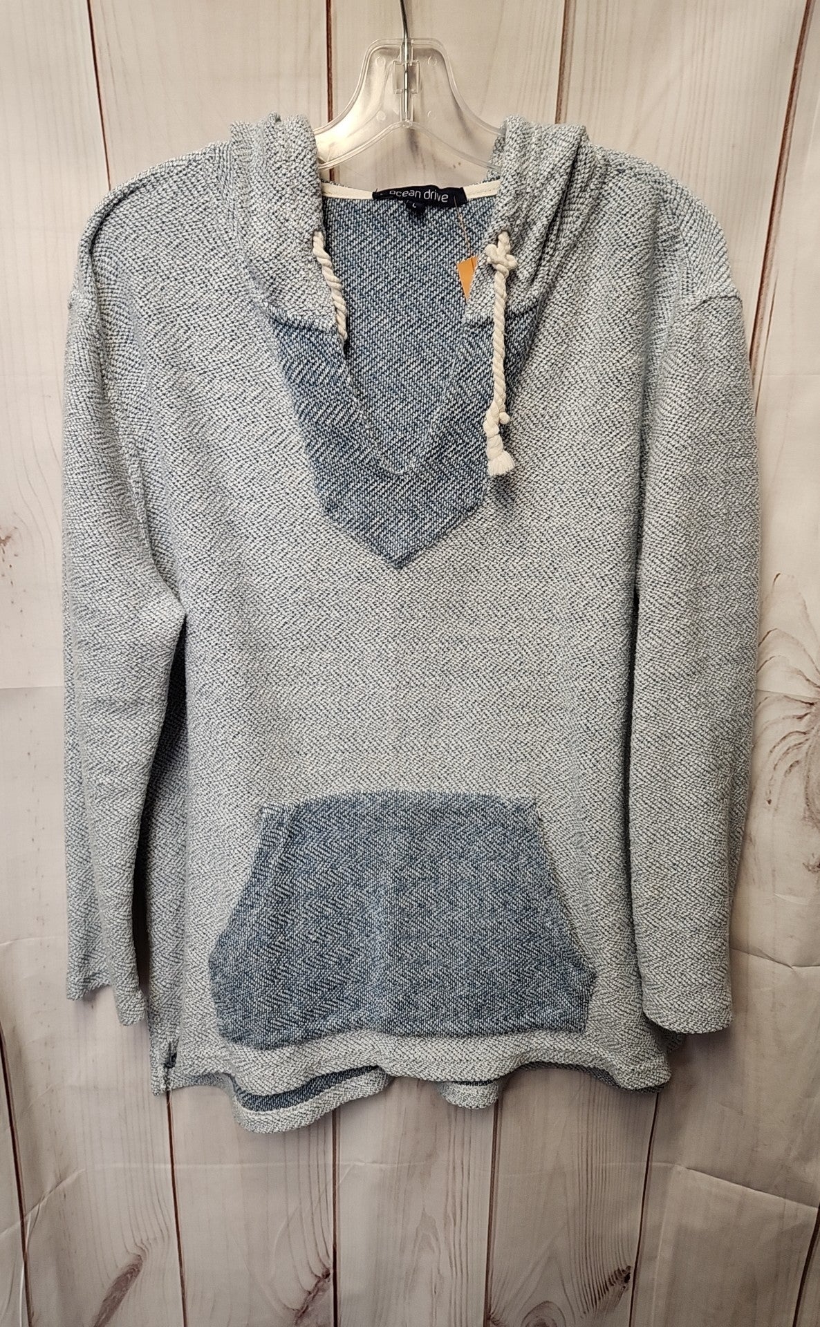 Ocean Drive Women's Size L Blue Sweatshirt