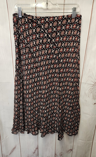 Style & Co Women's Size 6 Black & Red Skirt