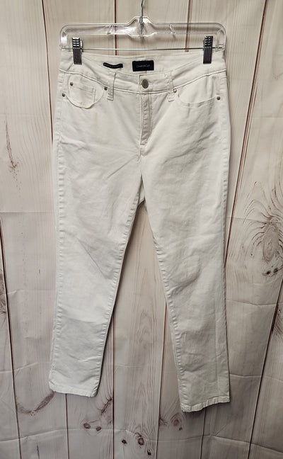 Charter Club Women's Size 6 Petite White Pants Lexignton Straight